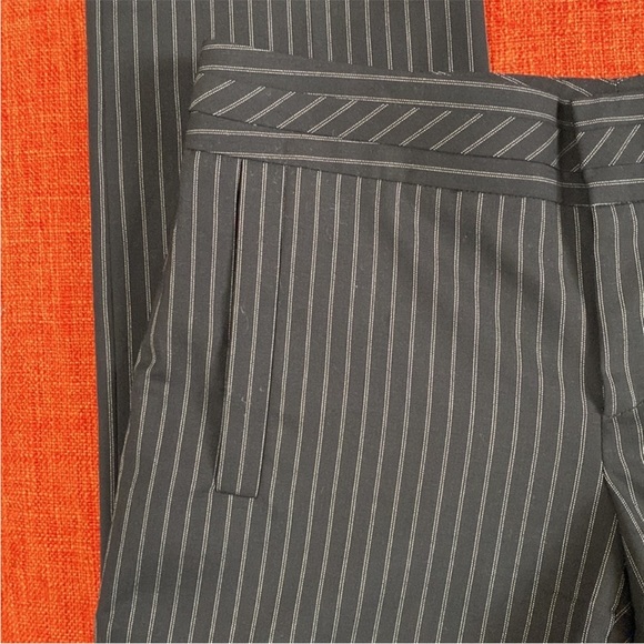 GUCCI Italy Navy Blue Pinstripe Wool Trouser Pants - Picture 6 of 11